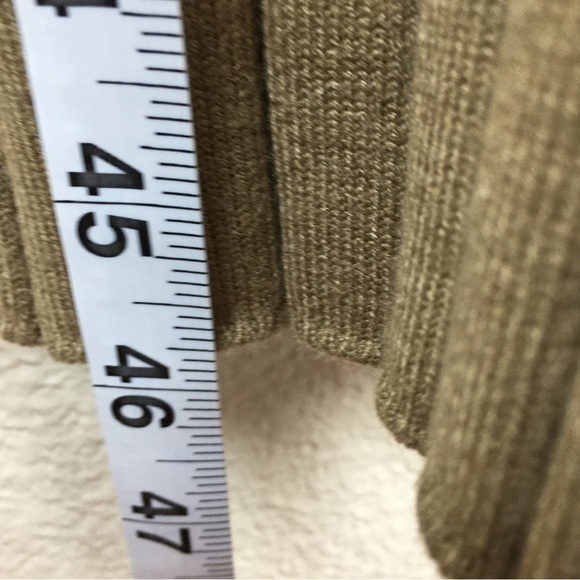 Open Edit Women's Tan Rib Tank Midi Stretch Knit Dress No Size Tag - Picture 11 of 13